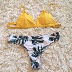 two piece bathing suit